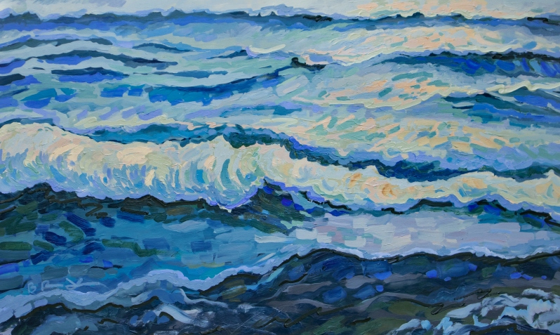The Waves Roll In by B. Manning